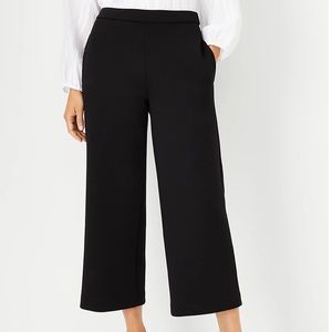 Ann Taylor Easy Wide Leg Crop Pants Med NWT